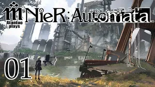 Let's Play NieR: Automata - 01 - War of the Machines [blind]