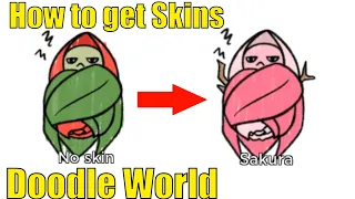 How Skins work in Doodle World | How to get Skins in Doodle World | Equip or Unequip Skins