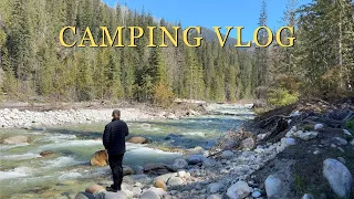 Camping in the Canadian forest (Hot springs, campfires & friends)