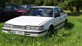 Starting 1988 Mazda 626 2.0D After Half Year (1080p)