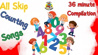 Skip Counting Songs | 36-Minute Compilation from Silly School Songs!