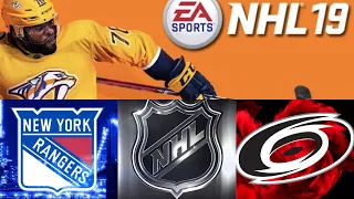 NHL 19 season mode: New York Rangers vs Carolina Hurricanes (Xbox One HD) [1080p60FPS]