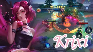 Krixi pháp sư “ cấu rỉa “ phang gạch ống dập Lờ Omen | Build đồ sốc dame cực dịu #liênquânmobile