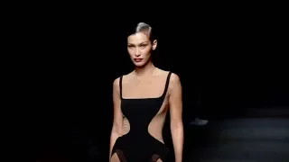 Bella Hadid stuns on the runway for the Mugler Fashion Show in Paris