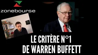 Le critère n° 1 de Warren Buffett