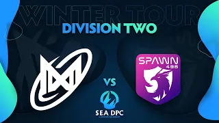 Nigma Galaxy SEA vs Spawn.496 Game 2 - DPC SEA Div 2: Winter Tour 2021/2022 w/ Ares & Danog