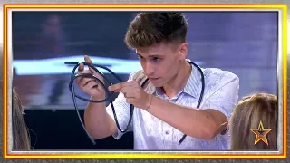 Magician CUTS The Electrical Wiring To Perform! | Auditions 7 | Spain's Got Talent 2019