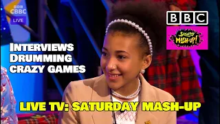 Children's BBC - Saturday Mashup - Compilation Interview, Drum solo and lots of CRAZY games.