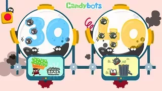 Candybots Numbers 123 - Learn counting 30 to 40 number - Education Apps for Kids