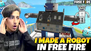 I Made A Robot In Free Fire😨🤣1 Vs 4 - Garena Free Fire