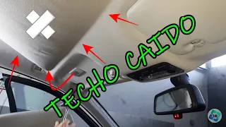 Reparación Techo caído del coche / cielo del auto despegado 💉