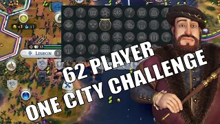 62 Player One City Challenge WIth Portugal – This Will Get Messy!!! #1 Deity Portugal (Civ 6 FP)