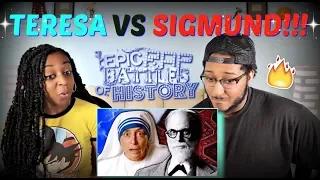 Epic Rap Battles of History "Mother Teresa vs Sigmund Freud" REACTION!!