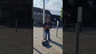 Wild Horses Cover Rolling Stones girl busking Stratford upon Avon Katherine Abbott