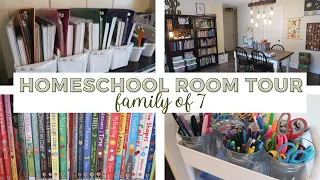 HOMESCHOOL ROOM TOUR FOR 5 KIDS || BACK TO SCHOOL 2022