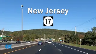 NJ Route 17 Northbound from Route 3 to I-287 (Rutherford to Mahwah)
