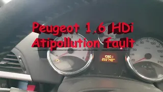 Peugeot 207,  anti pollution fault