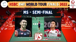 Jonatan Christie vs Anthony Sinisuka Ginting | 2022 HSBC BWF WORLD TOUR FINALS | Semi-Final