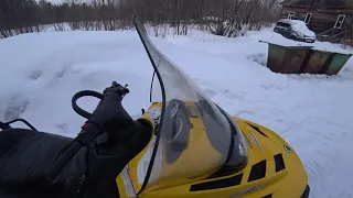 Снегоход Ski-Doo Skandic V-800 с атмосферным двс К6А, замер скорости по GPS