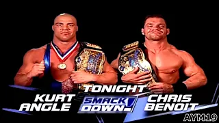 Chris Benoit vs Kurt Angle SmackDown! 10/28/2002 Highlights