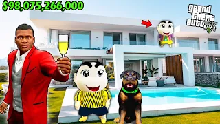 SHINCHAN and CHOP BECOME RICHEST PERSON IN GTA5 and Insulted FRANKLIN (PART 2) l PINCHAN BILLIONAIRE