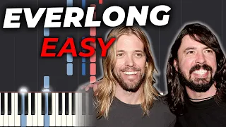 How to play Everlong on Piano (very EASY) - Foo Fighters