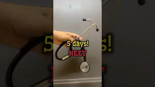 🚨5 days left for NEET! 🔥 #medicalstudent #viral #mbbs #neet #shorts