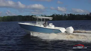 Mako 284 CC (w/ 2 x 300-hp Mercury V8 300 Joystick Piloting) (2018) Test Video - By BoatTEST.com