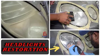 MERCEDES BENZ HEADLIGHTS RESTORATION | | ASMR Detailing