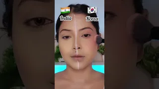 🇮🇳Indian Vs 🇰🇷Korean Makeup Challenge🤩| #shorts | SUGAR Cosmetics