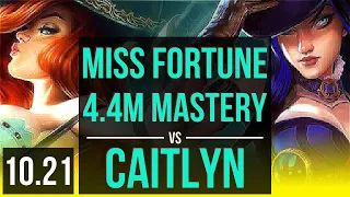 MISS FORTUNE & Yuumi vs CAITLYN & Morgana (ADC) | 4.4M mastery, Quadra | NA Diamond | v10.21