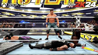 WWE 2K24 - John Cena vs Finn Balor vs Omos vs Kevin Owens - Ladder Match | Xbox [4k60]