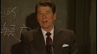 President Reagan's Remarks in a Fudan University classroom in Shanghai, China on April 30, 1984