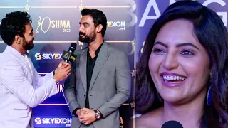 Tovino Thomas and Athulya Ravi slaying on the South Movie Awards red carpet with their swag