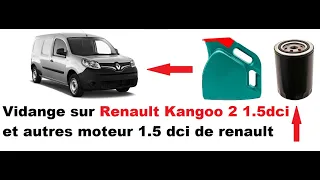 Oil change RENAULT KANGOO 2 1.5 DCI and other renault 1.5dci engines