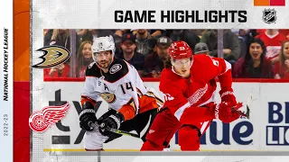 Ducks @ Red Wings 10/23 | NHL Highlights 2022