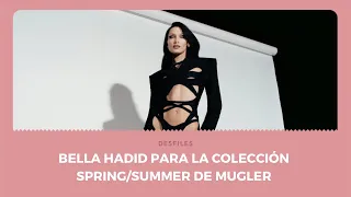 Bella Hadid para la colección Spring/Summer 2022 de Mugler.