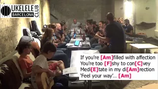 You're the One that I Want - Grease - Barcelona Ukelele Club, play along with lyrics and chords