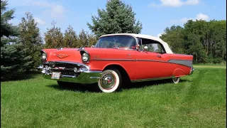 1957 Chevrolet Bel Air Convertible Red & Fuel Injected Fuelie Engine My Car Story with Lou Costabile