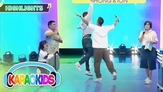 Jhong and Ion quickly guess the song Kulot is singing at Karaokids | It’s Showtime