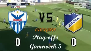 Anorthosis Famagusta Vs APOEL FC | 0 - 0 | Goals & Highlights | 04/04/2018