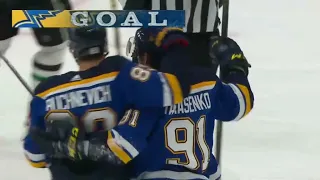 Vladimir Tarasenko scores two goals vs Stars (17 dec 2021)