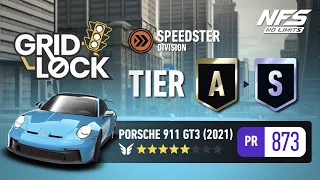 Gridlock (UGR) Tier A to S with 5⭐ Porsche 911 GT3 (2021) | Need For Speed: No Limits