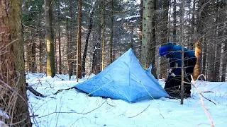 Snow Camping at -15°C in the Black Forest | Rohrhardsberg 2021