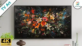 Vintage Moody Spring Flower Painting • Vintage Art for TV • 4 hours of steady Artwork