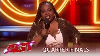 Jackie Fabulous: Simon Cowell FALLS In Love With Her Comedy!| America's Got Talent 2019