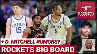 Rockets NBA Draft Big Board + Brian Windhorst Reports Houston Interested In Donovan Mitchell Trade