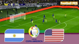 USA vs JAMAICA - COPA AMERICA 2024 | Full Match All Goals | PES Gameplay PC