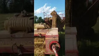Baling straw with Luke's 1966 Ford 5000 Select-O-Speed