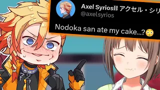 Axel reaction When Nodoka eat his cake